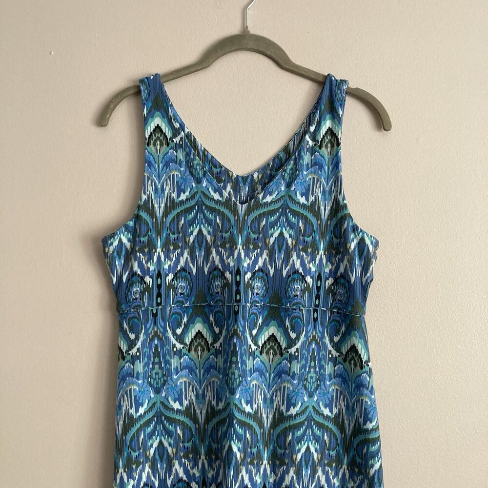 Athleta Dress Womens Blue Green Sleeveless Stretch Pullover Short Size Medium - Picture 5 of 10